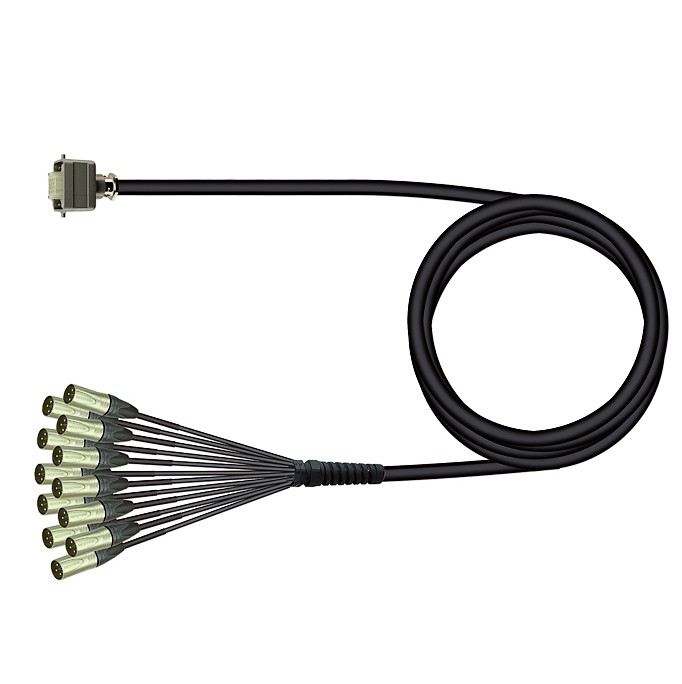 Multipaire 12XLRm > H25f 20m